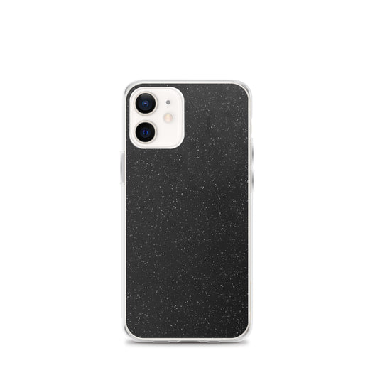 Black Speckled iPhone Clear Thin Case CREATIVETECH