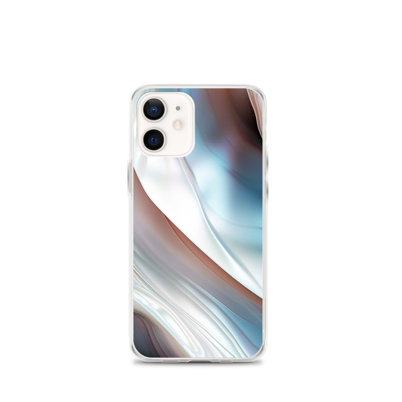 Load image into Gallery viewer, Pearl Blue iPhone Clear Thin Case CREATIVETECH
