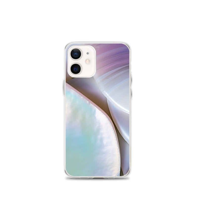 Load image into Gallery viewer, Mother of Pearl Soft Pink iPhone Clear Thin Case CREATIVETECH