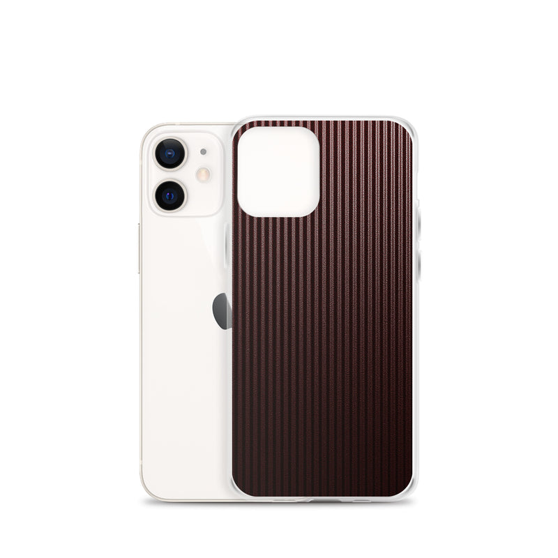 Load image into Gallery viewer, Dark Red Carbon Fiber iPhone Clear Thin Case CREATIVETECH