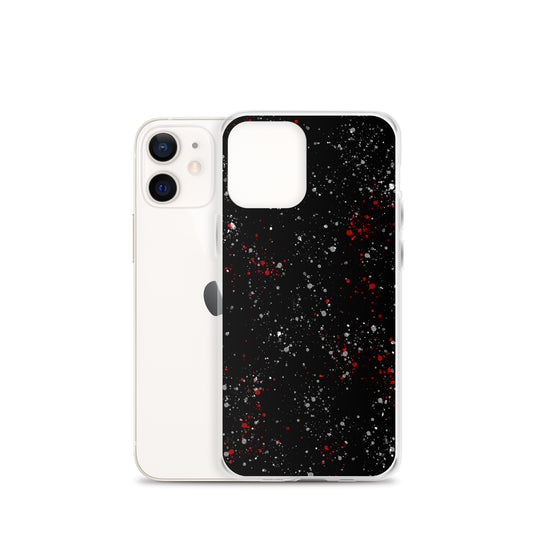 Painted Black White Red iPhone Clear Thin Case CREATIVETECH