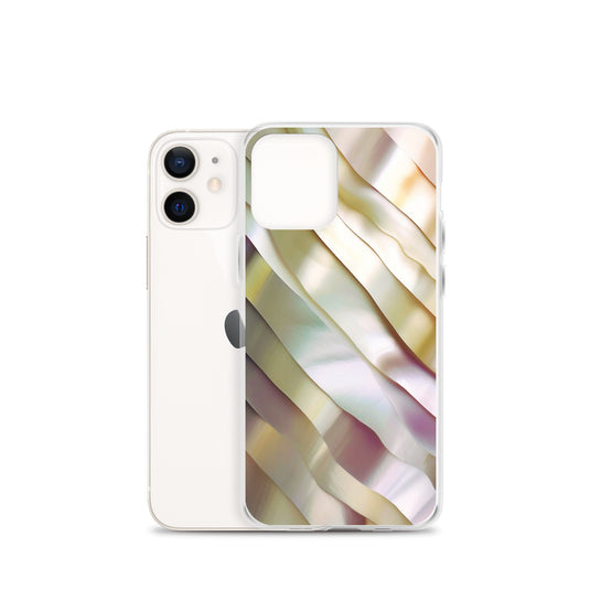 Soft Yellow Pink Pearl iPhone Clear Thin Case CREATIVETECH