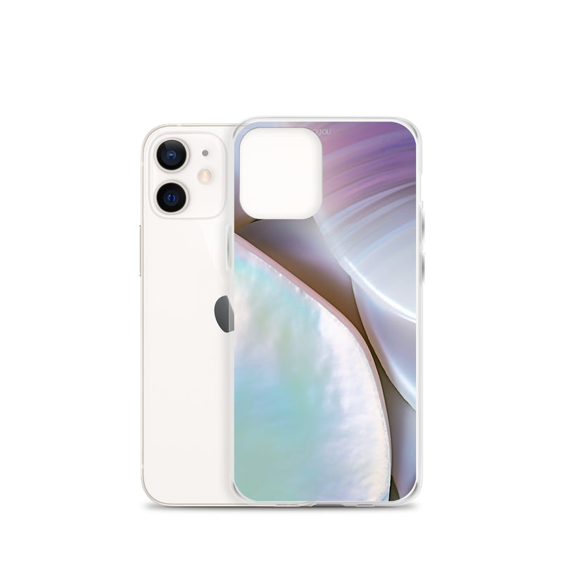 Load image into Gallery viewer, Mother of Pearl Soft Pink iPhone Clear Thin Case CREATIVETECH