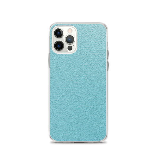 Mint Green Leather iPhone Clear Thin Case CREATIVETECH