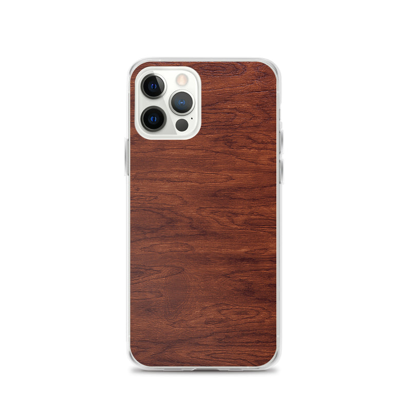Load image into Gallery viewer, Brown Wood iPhone Clear Thin Case CREATIVETECH