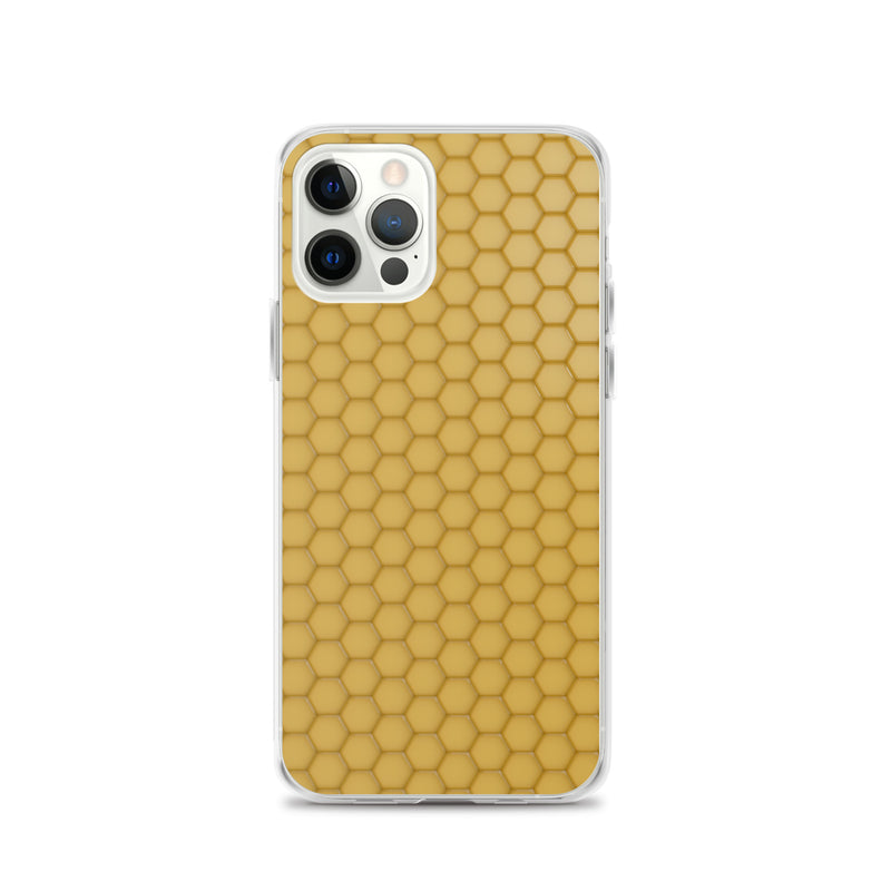 Load image into Gallery viewer, Honeycomb Wax Yellow  iPhone Clear Thin Case CREATIVETECH
