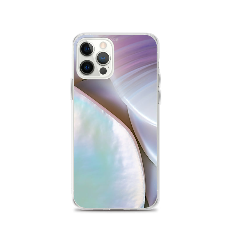 Load image into Gallery viewer, Mother of Pearl Soft Pink iPhone Clear Thin Case CREATIVETECH