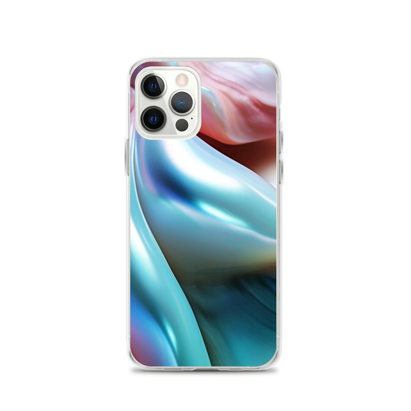 Load image into Gallery viewer, Tender Marine Blue Orange Green Pearl iPhone Clear Thin Case CREATIVETECH