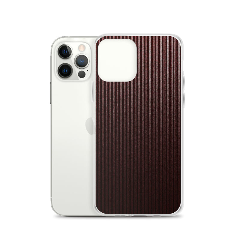 Load image into Gallery viewer, Dark Red Carbon Fiber iPhone Clear Thin Case CREATIVETECH