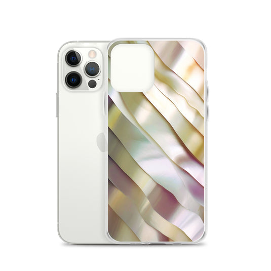 Soft Yellow Pink Pearl iPhone Clear Thin Case CREATIVETECH