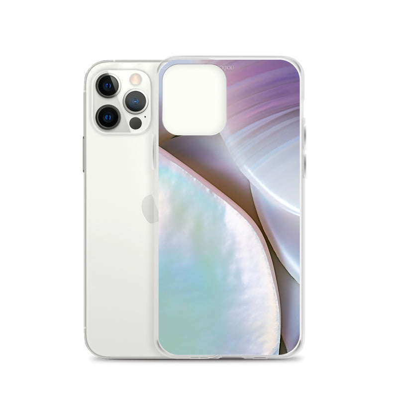 Load image into Gallery viewer, Mother of Pearl Soft Pink iPhone Clear Thin Case CREATIVETECH