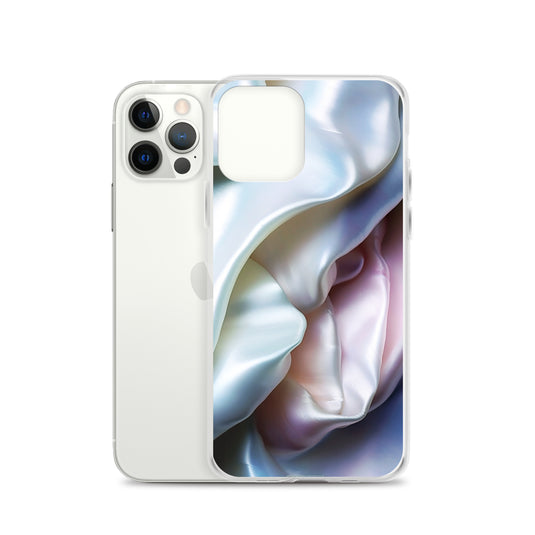 Tender Pink Blue Pearl iPhone Clear Thin Case CREATIVETECH