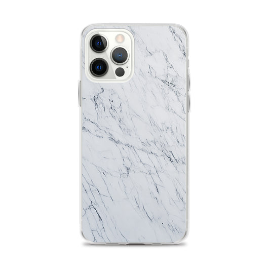 White Marble Stone iPhone Clear Thin Case CREATIVETECH