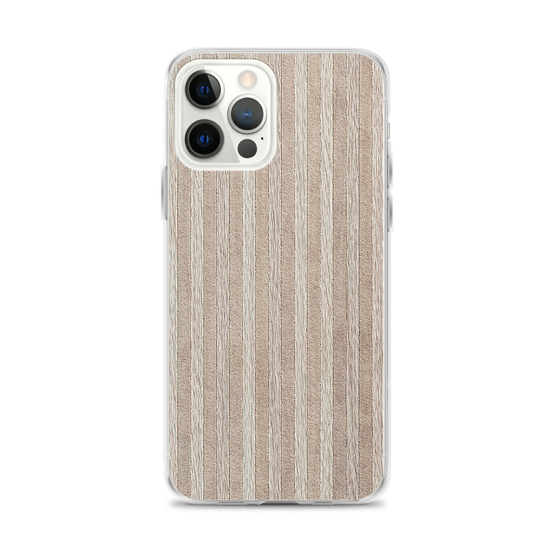 Load image into Gallery viewer, Light Brown Striped Wood iPhone Clear Thin Case CREATIVETECH
