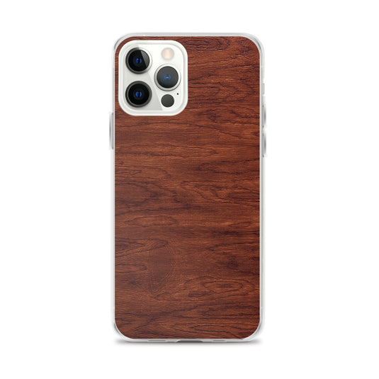 Brown Wood iPhone Clear Thin Case CREATIVETECH