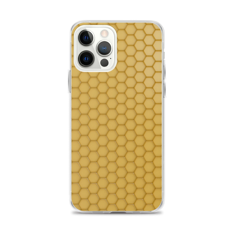 Load image into Gallery viewer, Honeycomb Wax Yellow  iPhone Clear Thin Case CREATIVETECH
