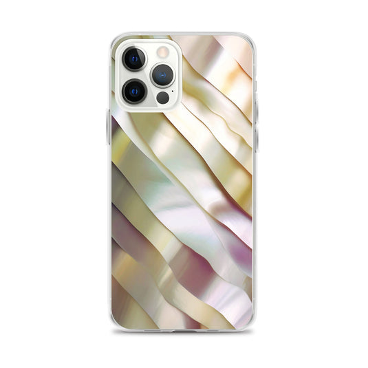 Soft Yellow Pink Pearl iPhone Clear Thin Case CREATIVETECH