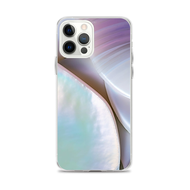 Load image into Gallery viewer, Mother of Pearl Soft Pink iPhone Clear Thin Case CREATIVETECH