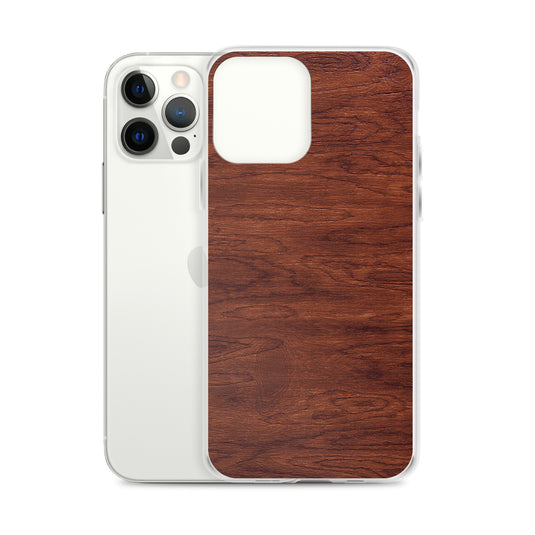 Brown Wood iPhone Clear Thin Case CREATIVETECH