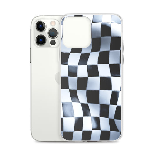 Chess Board Black White iPhone Clear Thin Case CREATIVETECH