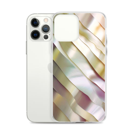 Soft Yellow Pink Pearl iPhone Clear Thin Case CREATIVETECH