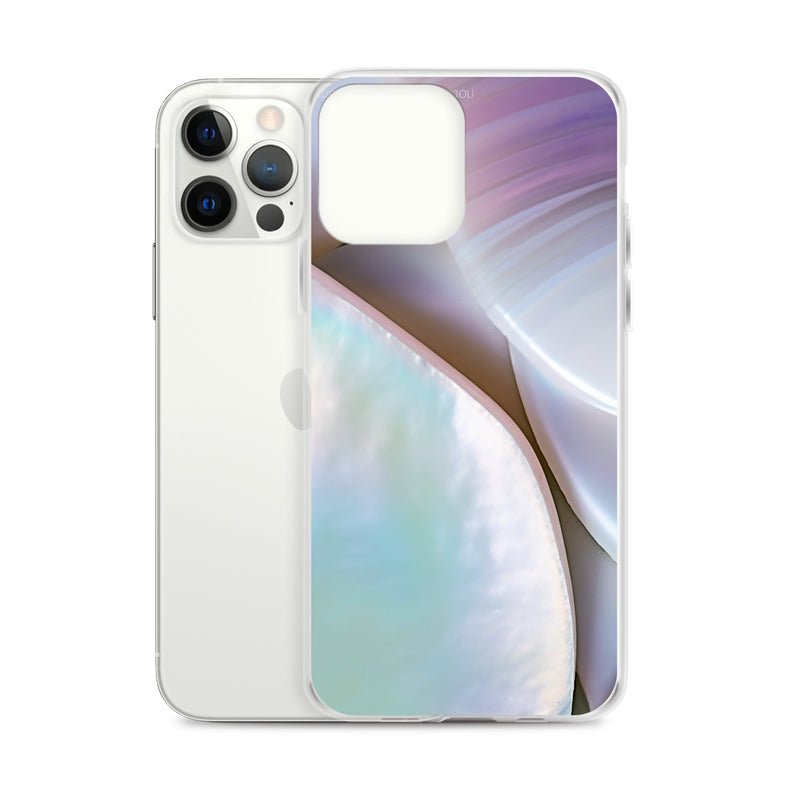 Load image into Gallery viewer, Mother of Pearl Soft Pink iPhone Clear Thin Case CREATIVETECH