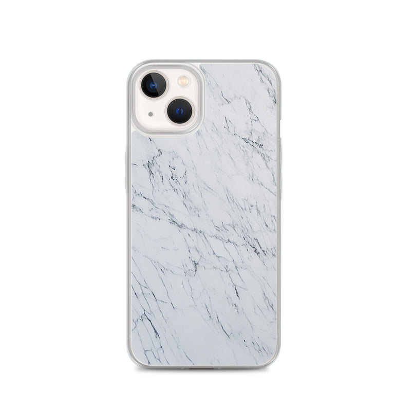 Load image into Gallery viewer, White Marble Stone iPhone Clear Thin Case CREATIVETECH
