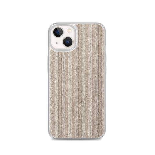 Light Brown Striped Wood iPhone Clear Thin Case CREATIVETECH