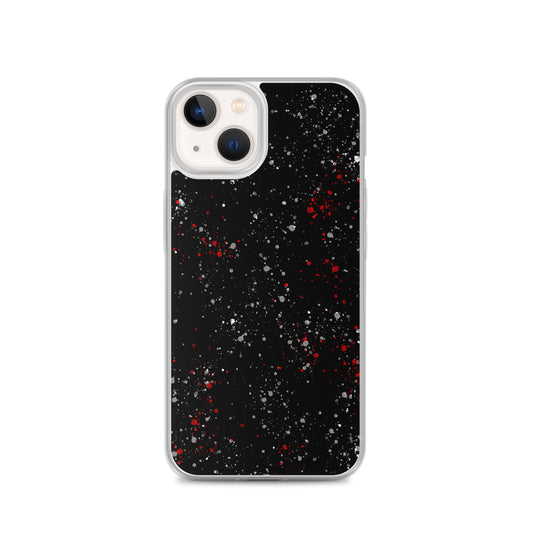 Painted Black White Red iPhone Clear Thin Case CREATIVETECH