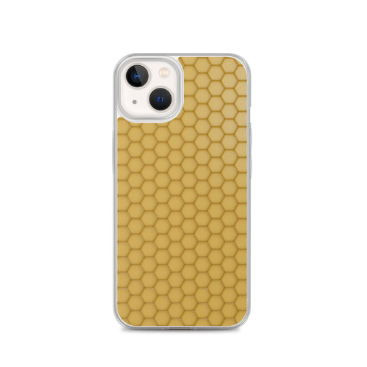 Honeycomb Wax Yellow  iPhone Clear Thin Case CREATIVETECH