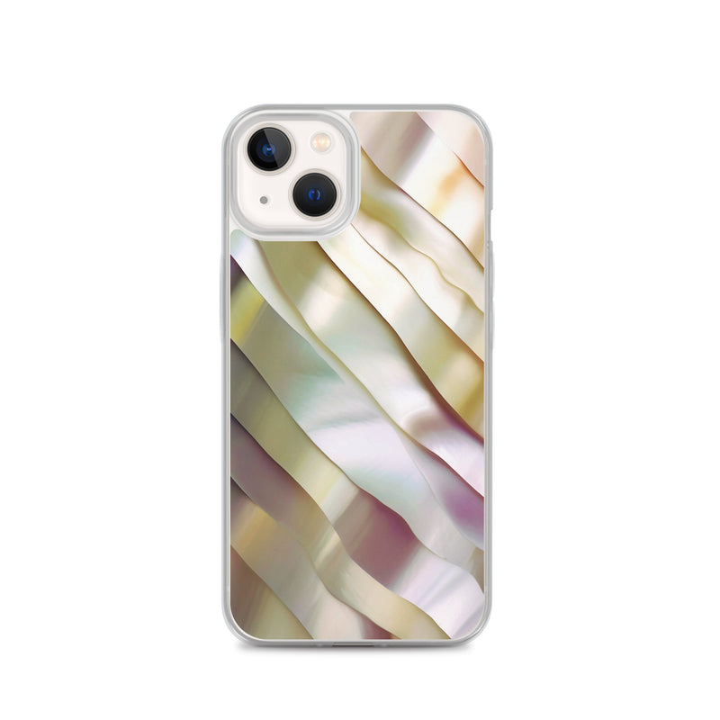 Load image into Gallery viewer, Soft Yellow Pink Pearl iPhone Clear Thin Case CREATIVETECH
