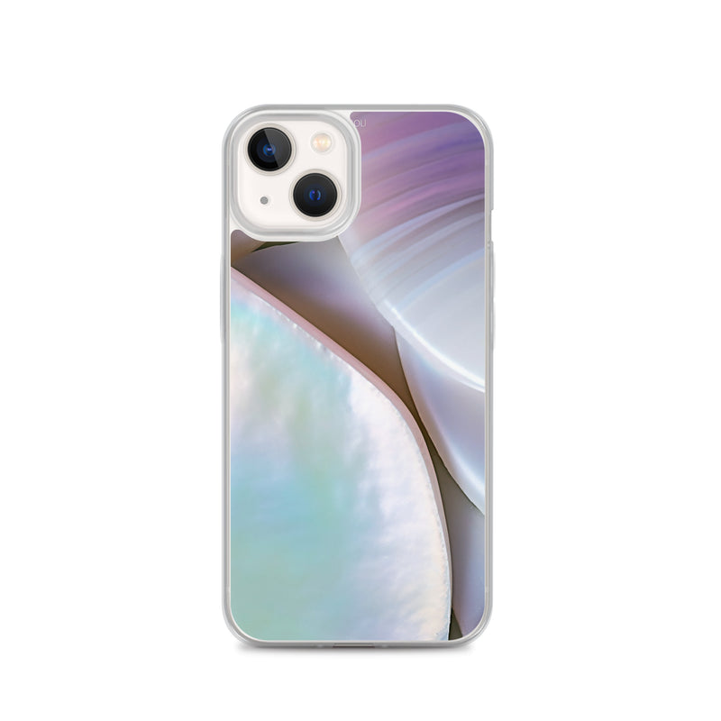 Load image into Gallery viewer, Mother of Pearl Soft Pink iPhone Clear Thin Case CREATIVETECH