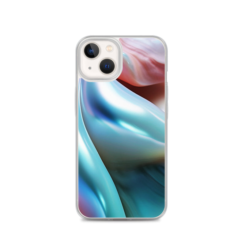 Load image into Gallery viewer, Tender Marine Blue Orange Green Pearl iPhone Clear Thin Case CREATIVETECH
