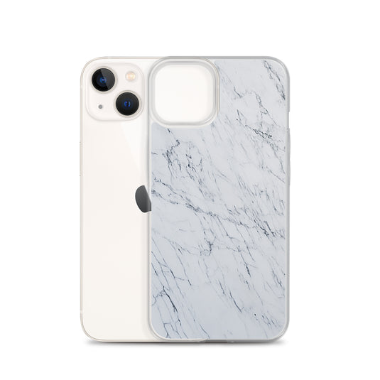 White Marble Stone iPhone Clear Thin Case CREATIVETECH