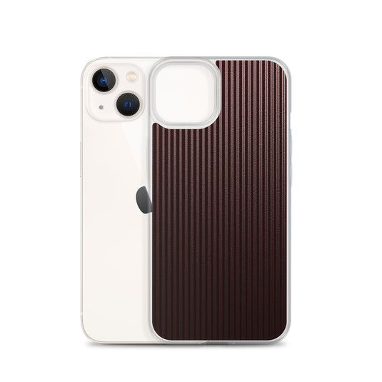 Dark Red Carbon Fiber iPhone Clear Thin Case CREATIVETECH