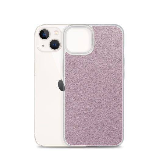 Candy Pink Leather iPhone Clear Thin Case CREATIVETECH