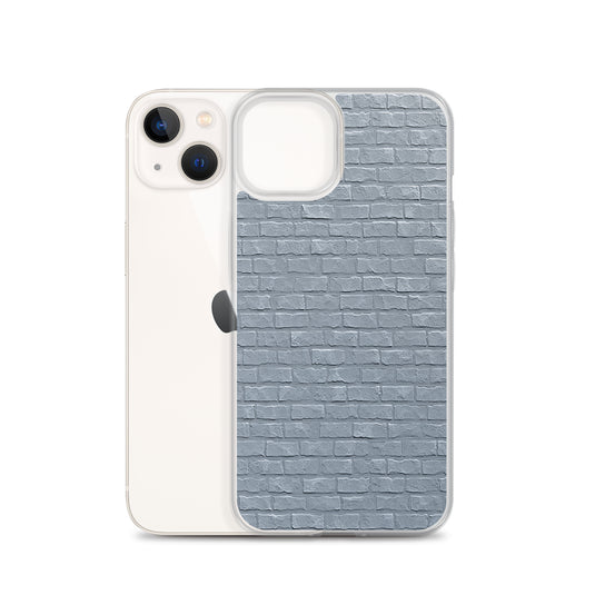 White Brick Stone iPhone Clear Thin Case CREATIVETECH