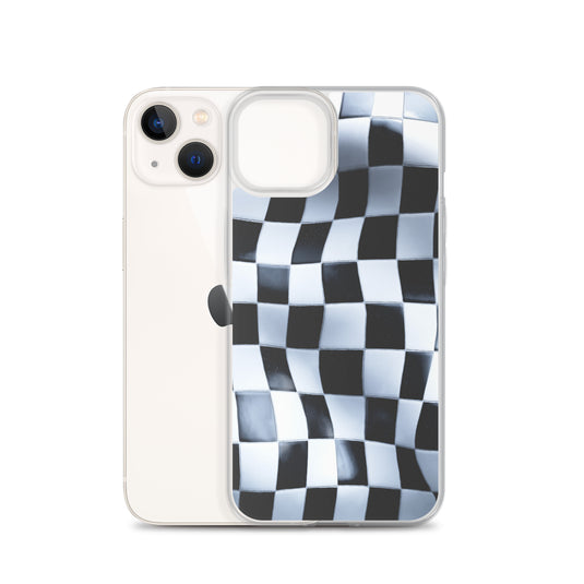 Chess Board Black White iPhone Clear Thin Case CREATIVETECH