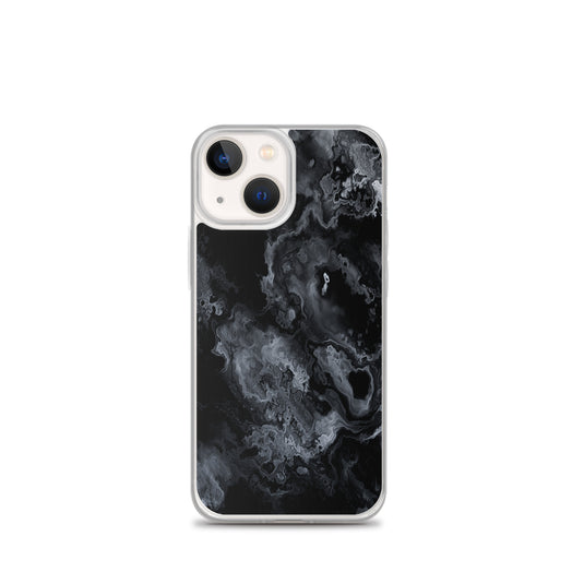 Black Marble Stone iPhone Clear Thin Case CREATIVETECH