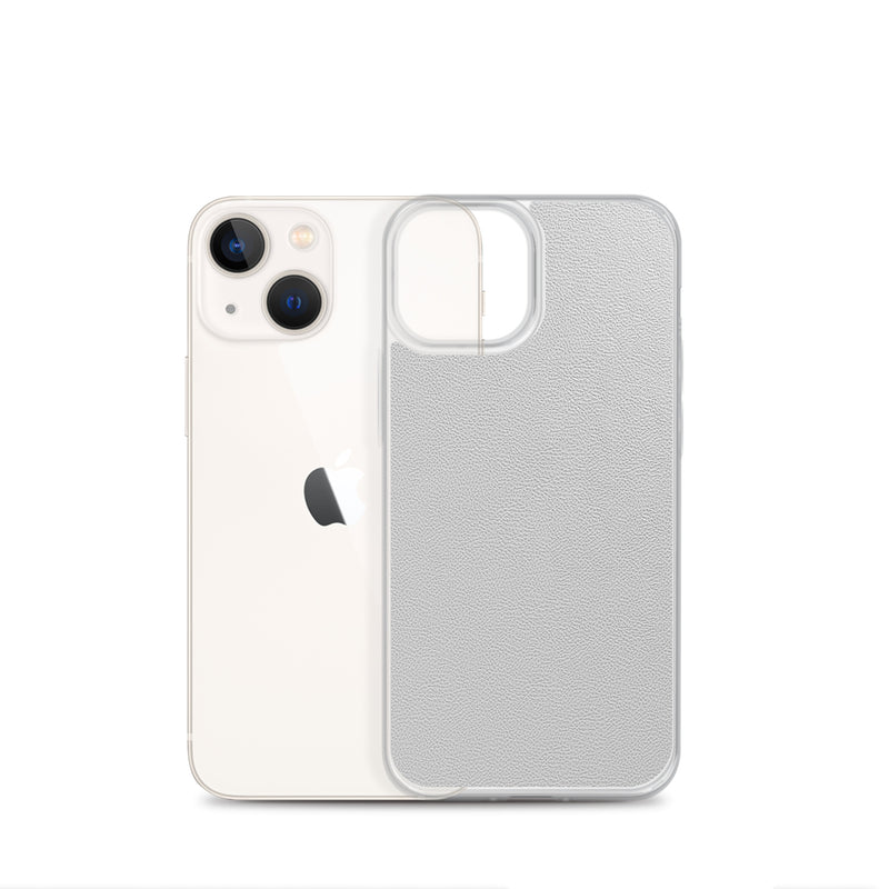 Load image into Gallery viewer, White Leather iPhone Clear Thin Case CREATIVETECH
