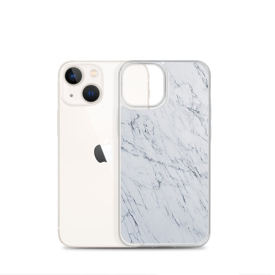 White Marble Stone iPhone Clear Thin Case CREATIVETECH