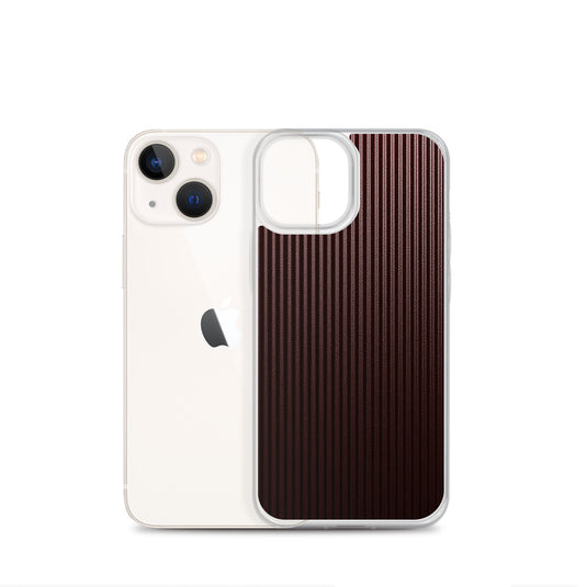 Dark Red Carbon Fiber iPhone Clear Thin Case CREATIVETECH