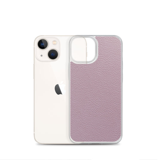 Candy Pink Leather iPhone Clear Thin Case CREATIVETECH