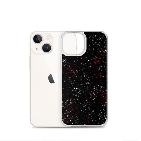 Painted Black White Red iPhone Clear Thin Case CREATIVETECH