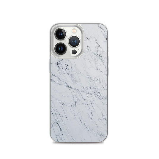 White Marble Stone iPhone Clear Thin Case CREATIVETECH