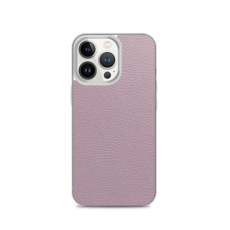 Load image into Gallery viewer, Candy Pink Leather iPhone Clear Thin Case CREATIVETECH
