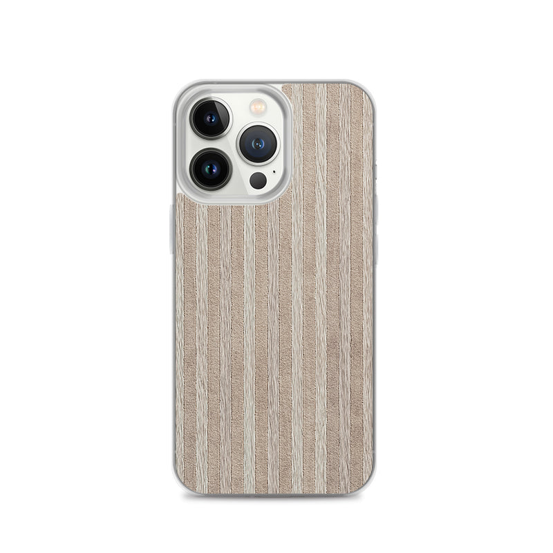 Load image into Gallery viewer, Light Brown Striped Wood iPhone Clear Thin Case CREATIVETECH
