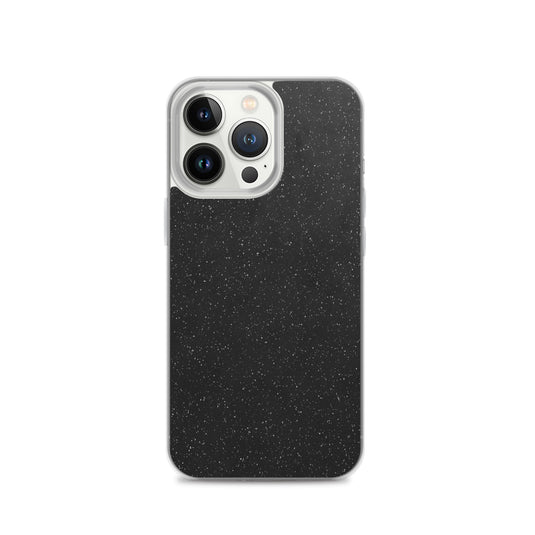 Black Speckled iPhone Clear Thin Case CREATIVETECH