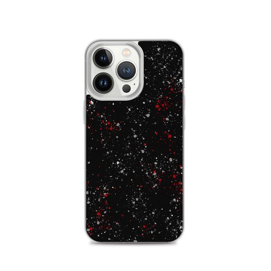 Painted Black White Red iPhone Clear Thin Case CREATIVETECH