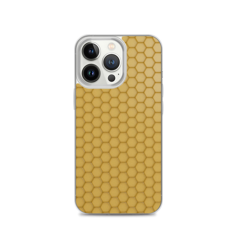 Load image into Gallery viewer, Honeycomb Wax Yellow  iPhone Clear Thin Case CREATIVETECH
